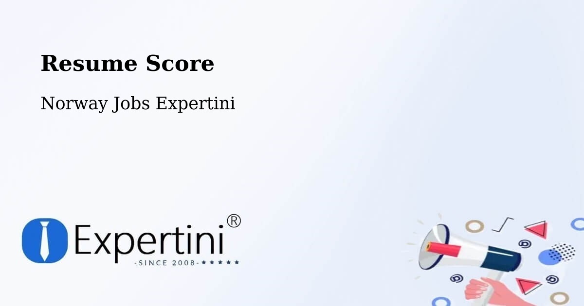 Resume Score & Job Description Match Tool – Time - Norway Jobs Expertini